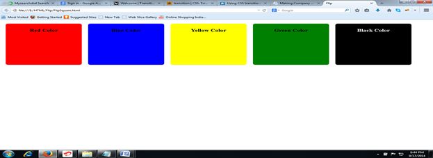CSS 3 Design in Web Browser